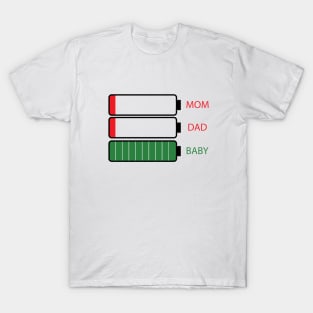 Mam, Dad, Baby . T-Shirt